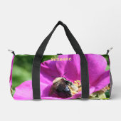 Bumble Bee On Pink Rose gepersonaliseerd Plunjezak (Voorkant)