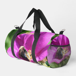 Bumble Bee On Pink Rose gepersonaliseerd Plunjezak