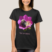 Bumble Bee On Pink Rose Nature Personalized T-shirt (Voorkant)