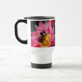 Bumble bee on roze Daisy Flower Personated Reisbeker (Links)