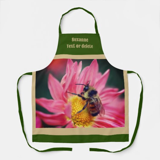 Bumble bee on roze Daisy Flower Personated Schort (Voorkant)