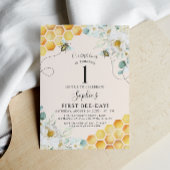 Bumble Bee, onze kleine honingbijen 1e verjaardag Kaart