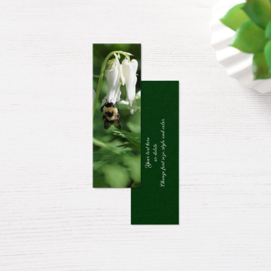 Bumble Bee op Columbine Flower Mini Bladwijzer Mini Visitekaartjes (Bureau)