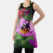 Bumble Bee op Cosmos Flower Natuur gepersonaliseer Schort (Insitu)