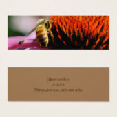 Bumble Bee op Echinacea Flower mini Bladwijzer Visitekaartjes (Voorkant /achterkant)