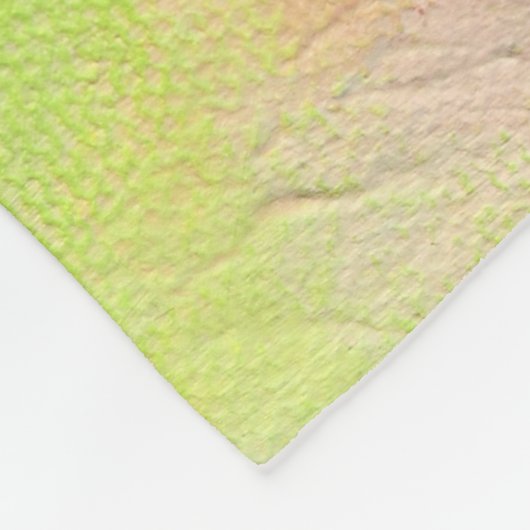 Bumble Bee op een ventilator schilderen Fleece Deken (Hoek)