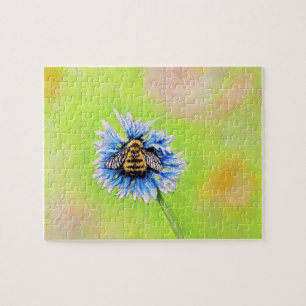 Bumble Bee op een ventilator schilderen Legpuzzel