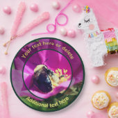 Bumble Bee op Flower Natuur Personalized Party Papieren Bordje (Feest)