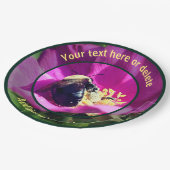 Bumble Bee op Flower Natuur Personalized Party Papieren Bordje (Gekanteld)