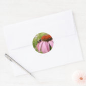 Bumble Bee op Flower Sticker (Envelop)