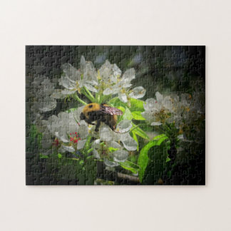 Bumble Bee op perenboomventiel Legpuzzel