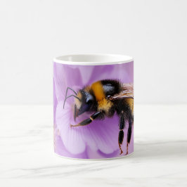 Bumble Bee op Pink Flowers Mok