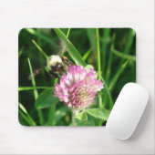 Bumble Bee op Red Clover Muismat (Met muis)