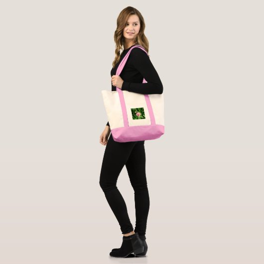 Bumble Bee op Red Clover Tote Bag (Voorkant (model))