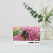 Bumble Bee op sedum Visitekaartje (Staand voorkant)