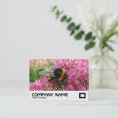 Bumble Bee op sedum Visitekaartje (Staand voorkant)