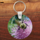 Bumble Bee op Thistle Sleutelhanger (Voorkant)