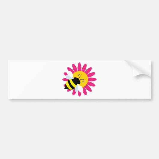 Bumble Bee op ventilator Bumpersticker (Voorkant)