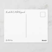 Bumble Bee op Wild Bergamot Briefkaart (Achterkant)