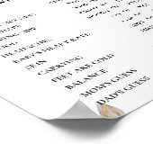 Bumble Bee Oude WiVes Tales Baby shower Spel Poster (Hoek)