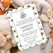 Bumble Bee Patroon Islamitisch Neutraal Aqiqa Aqeq Kaart