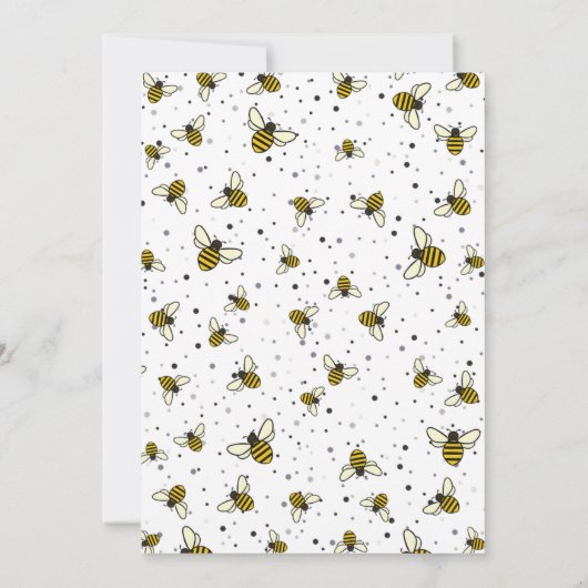 Bumble Bee Patroon Islamitisch Neutraal Aqiqa Aqeq Kaart (Achterkant)