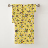 Bumble Bee Pattern Bad Handdoek (Insitu)