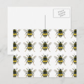 Bumble Bee Pattern Briefkaart (Voorkant / Achterkant)