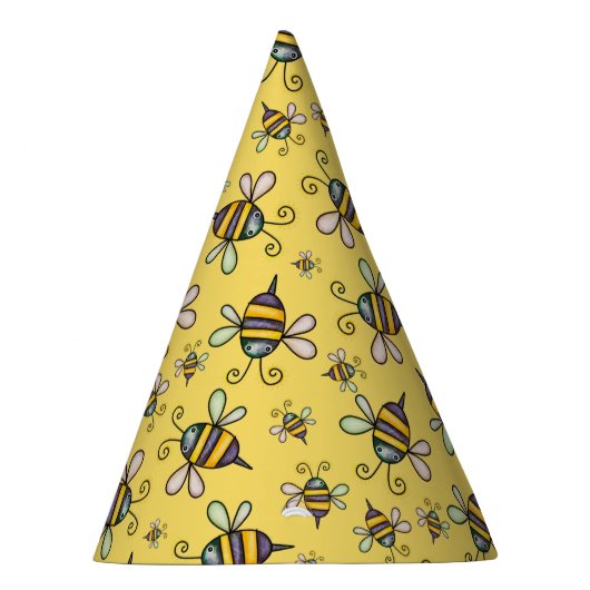 Bumble Bee Pattern Feesthoedjes (Rechts)