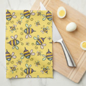 Bumble Bee Pattern Theedoek (Quarter Fold)