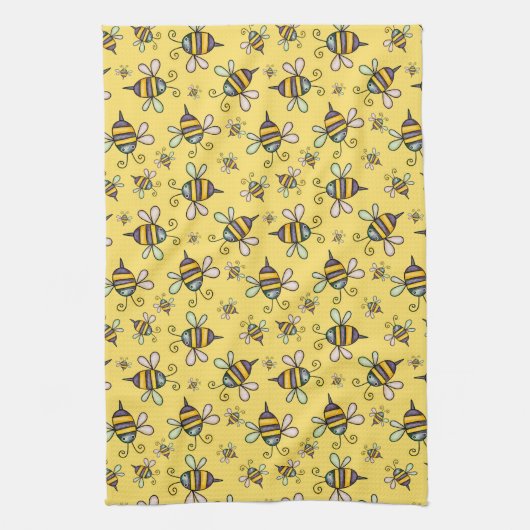 Bumble Bee Pattern Theedoek (Verticaal)