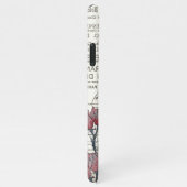  Bumble Bee Pink Floral iPhone Hoesje (Rechterkant)