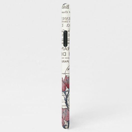  Bumble Bee Pink Floral iPhone Hoesje (Rechterkant)