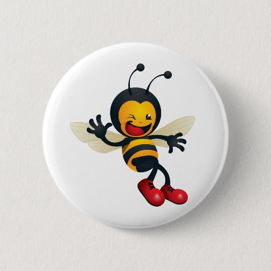 bumble_bee.png ronde button 5,7 cm (Voorkant)
