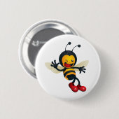 bumble_bee.png ronde button 5,7 cm (Voorkant /achterkant)