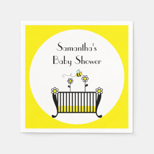 Bumble Bee Polka Dot Baby shower Servet