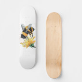 Bumble Bee. Pollen verzamelen Persoonlijk Skateboard (Voorkant)