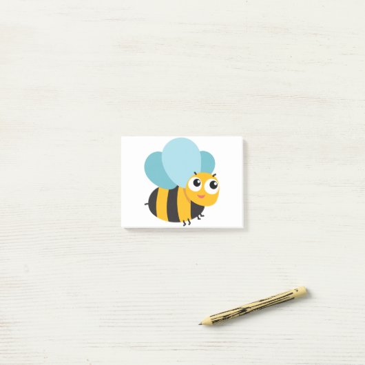 Bumble Bee Post-it® Notes (Op bureau)