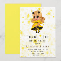Bumble Bee Preteen Girl Birthday Party
