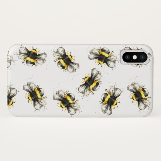 Bumble Bee Print Case-Mate iPhone Case (Achterkant (horizontaal))