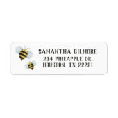 Bumble bee Return Address Labels (Voorkant)