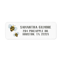 Bumble bee Return Address Labels