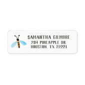 Bumble bee Return Address Labels (Voorkant)