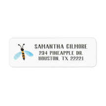 Bumble bee Return Address Labels