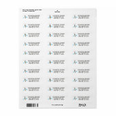 Bumble bee Return Address Labels (Full Sheet)