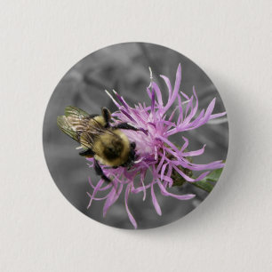 Bumble Bee Ronde Button 5,7 Cm