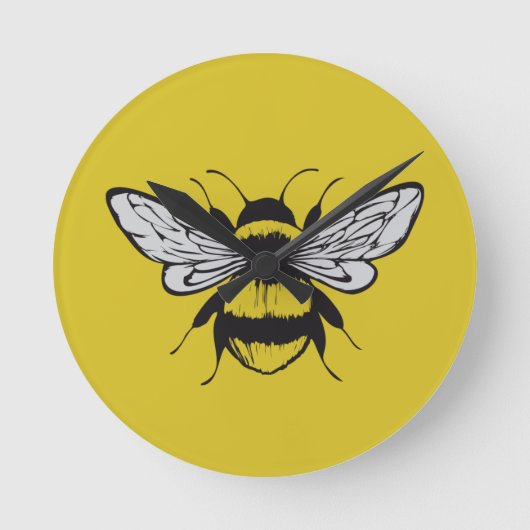 Bumble Bee Ronde Klok (Voorkant)