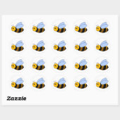 Bumble Bee Ronde Sticker (Vel)