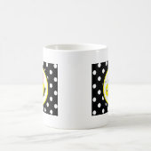 Bumble bee - roze / zwart koffiemok (Center)