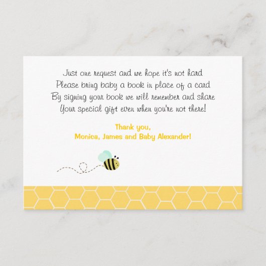 Bumble Bee RSVP Enclosure Kaarten (Voorkant)